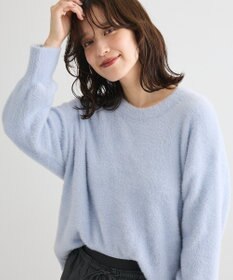 Green Parks シャギークルーネックニットプルオーバー