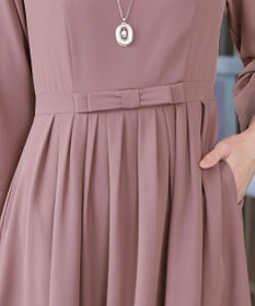 Tiaclasse L 【セレモニー・新色追加】リボンベルトフレアワンピース