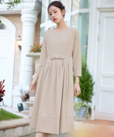 Tiaclasse L 【セレモニー・新色追加】リボンベルトフレアワンピース