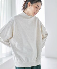 ANY 【洗濯機可】ミニ裏毛モックネックプルオーバー