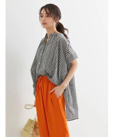 AMERICAN HOLIC フレンチスリーブバック切替シャツ