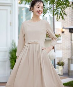 Tiaclasse L 【セレモニー・新色追加】リボンベルトフレアワンピース