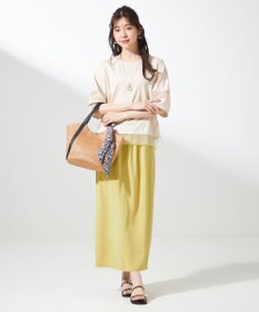 ANY SIS 【洗える】シアーコンビ プルオーバー