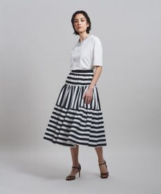 GRACE CONTINENTAL ボーダーコンビスカート