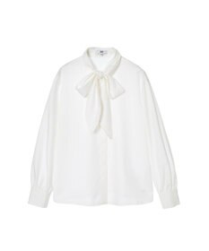 DAKS リボン付ブラウス（リムーバブルリボン）