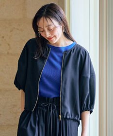 ANY シアーランタンスリーブブルゾン