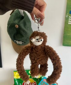 WEGO でかおめめなまけものぬいぐるみキーホルダー