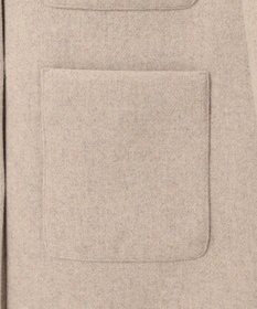 UNFILO ウールブレンド ノーカラーコート