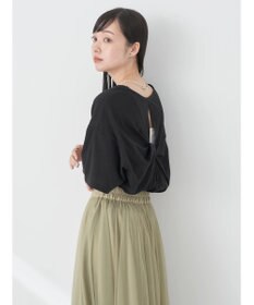 earth music&ecology バックスリットねじりチュニックＴ