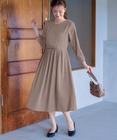 Tiaclasse L 【セレモニー・新色追加】リボンベルトフレアワンピース