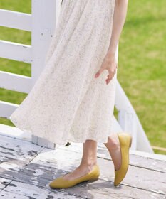 Tiaclasse 【洗える】花柄ボウタイフレアワンピース