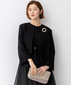 23区 【APPLAUDIR】クリアジョーゼット コンパクトタックジャケット