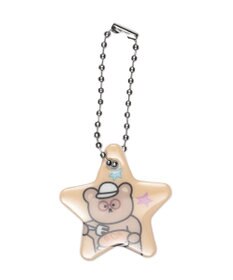 WEGO 【痛バ＆推し活グッズ】チャーム付きゆるアニマルガラケーカードホルダーキーホルダー