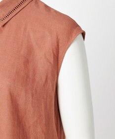 23区 【GOLD LABEL】ノーザンリネン ハシゴレース シャツワンピース