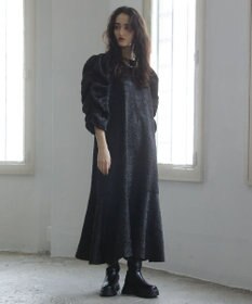 Green Parks ■ＥＳＣＡＲ　エンボスギャザースリーブワンピース