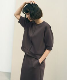 UNFILO L BEAUTY FORM JERSEY light スナップカーディガン