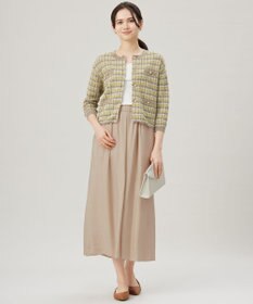 自由区 S 【カタログ掲載・ご好評アイテム・累計2500本・新色追加・ウエストゴム・セットアップ対応】エアリーツイルキュロット パンツ