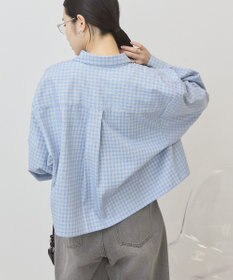 AMERICAN HOLIC ミニチェックショート丈シャツ