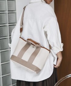 TOPKAPI 【Breath TOPKAPI】スコッチグレイン ネオレザー トート バッグ ショルダー付き M