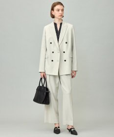 ICB 【UVカット・洗える】ウール2WAYストレッチ ワイドパンツ