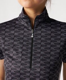 FILA GOLF／marie claire 【Marie claire sports】ロゴ柄ハーフジップチュニック