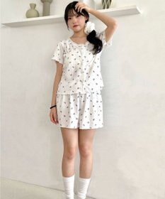 WEGO 総柄セットアップルームウェア