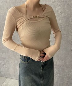 WEGO 【２点セット】カーデ付きアンサンブル