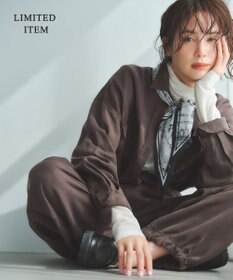 ICB 【WEB限定】 コットンレーシージャガード ハイネックカットソー