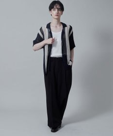 WEGO マルチストライプニットシャツ（S）