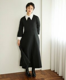 #Newans 【セレモニーにも】フレアニットワンピース