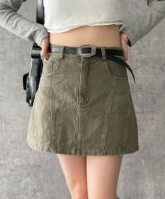 WEGO ベルトデニムスカート