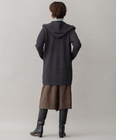 自由区 【ご好評につき新色追加】【WEB限定・洗える】ウールミックス フード付きカーディガン