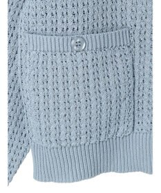 earth music&ecology 透かし柄ポケットカーディガン