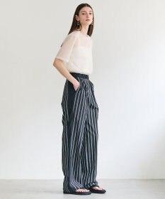 BEIGE， SELEN / リブコンビ シアーTシャツ