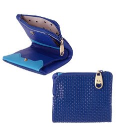 tsumori chisato CARRY エンボスメッシュ 2つ折り財布 スリムタイプ 猫ステッチ