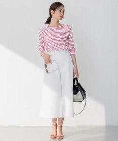 組曲 【洗える】デニムライクギャバ パンツ