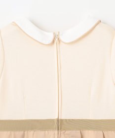 組曲 KIDS 【110-140㎝】フラワーパネルボーダー ワンピース