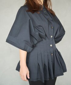 #Newans ナローウエストデザインブラウス