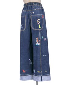 tsumori chisato SLEEP ツモリチサト ボトムス 綿100%(本体) ワイドパンツ 長ズボン ルームウエア レディース UOX510 /ワコール