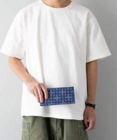 MIYABIYA La quoh with kirakaracho 角つなぎ プリントレザー 長財布