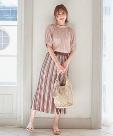 ANY SIS 【セットアップ可】シアーマルチカラーニット スカート