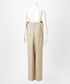 23区 【GOLD LABEL】リネンツイル サイドフリンジ オールインワン