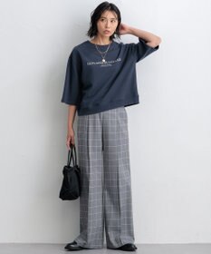 23区 S 【洗える】ライトコットンテリー ワイドスリーブ ロゴ カットソー