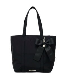 Maison de FLEUR リボンチャーム付きマルチポケットトートバッグ