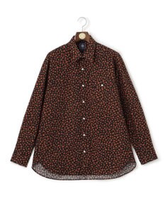 J.PRESS MEN 【J.PRESS ORIGINALS】Broad Print 1902 Regular Collar Shirt / Baggy Fit
