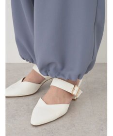 earth music&ecology 裾ドロストパラシュートパンツ