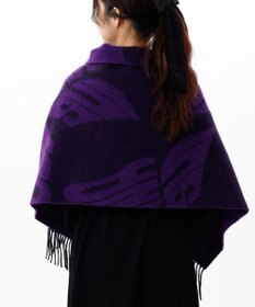 AURORA 【 ANNA SUI（アナ スイ）】ウールジャカードボタン付き羽織り(WASH)