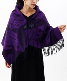 AURORA 【 ANNA SUI（アナ スイ）】ウールジャカードボタン付き羽織り(WASH)