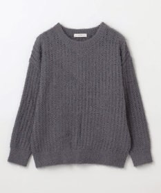 ANY 【洗濯機可】フェザーメッシュニット