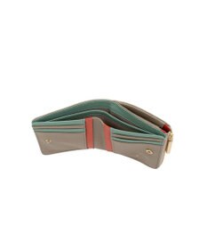 LANVIN en Bleu リュクサンブールカラー 二つ折りLファスナー財布